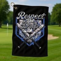Cool Sport Baseball Home Camo Plate Drip With Sprinkles Golf Towel thumb 1