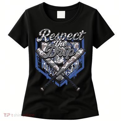 Cool Sport Baseball Home Camo Plate Drip With Sprinkles Women's T-Shirt