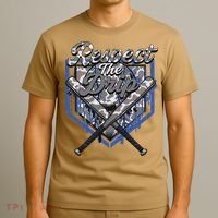 Cool Sport Baseball Home Camo Plate Drip With Sprinkles T-Shirt thumb 3