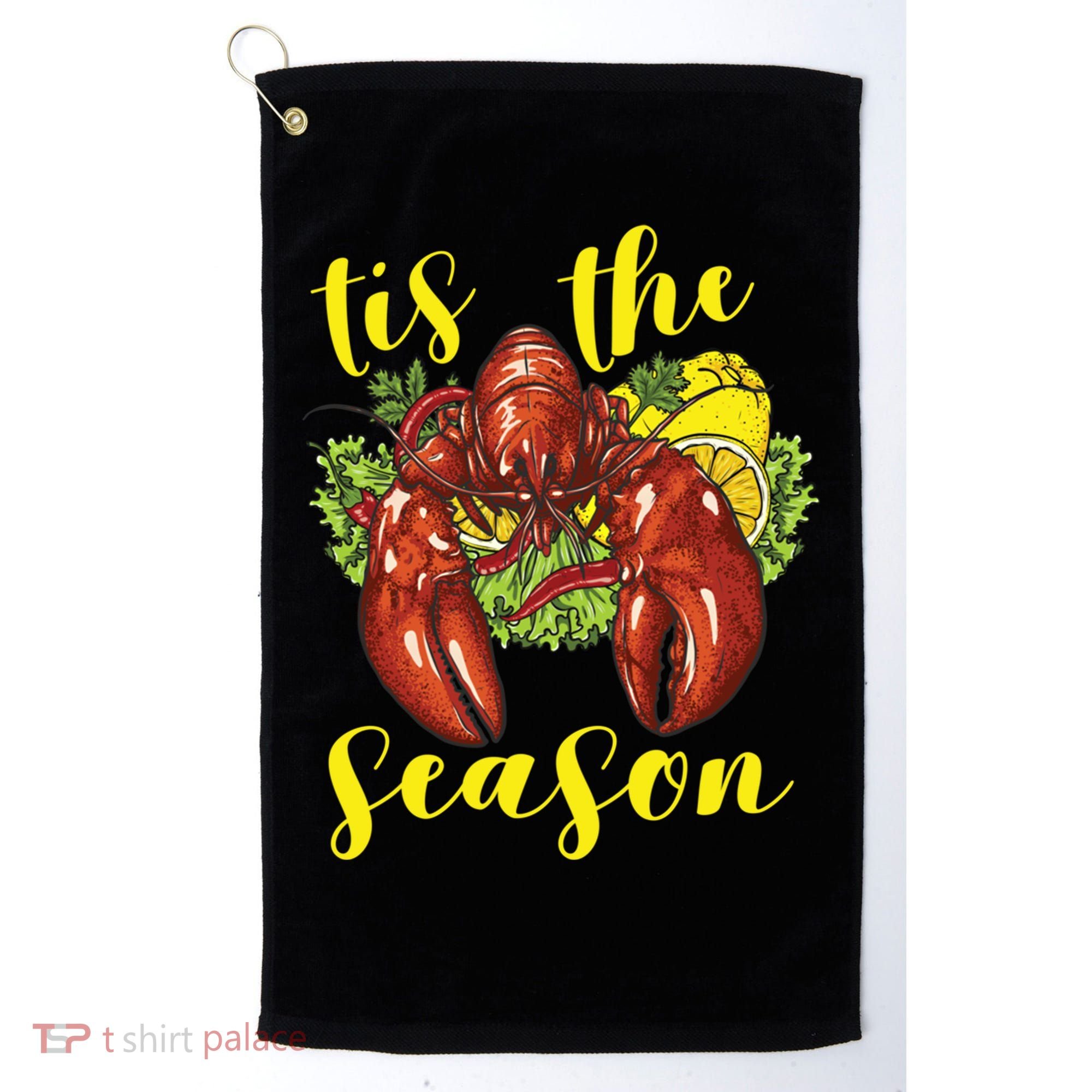 Crawfish Season Boil Crayfish Cooking Lobster Funny Gift Golf Towel