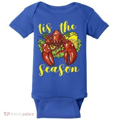 Crawfish Season Boil Crayfish Cooking Lobster Funny Gift Baby Bodysuit