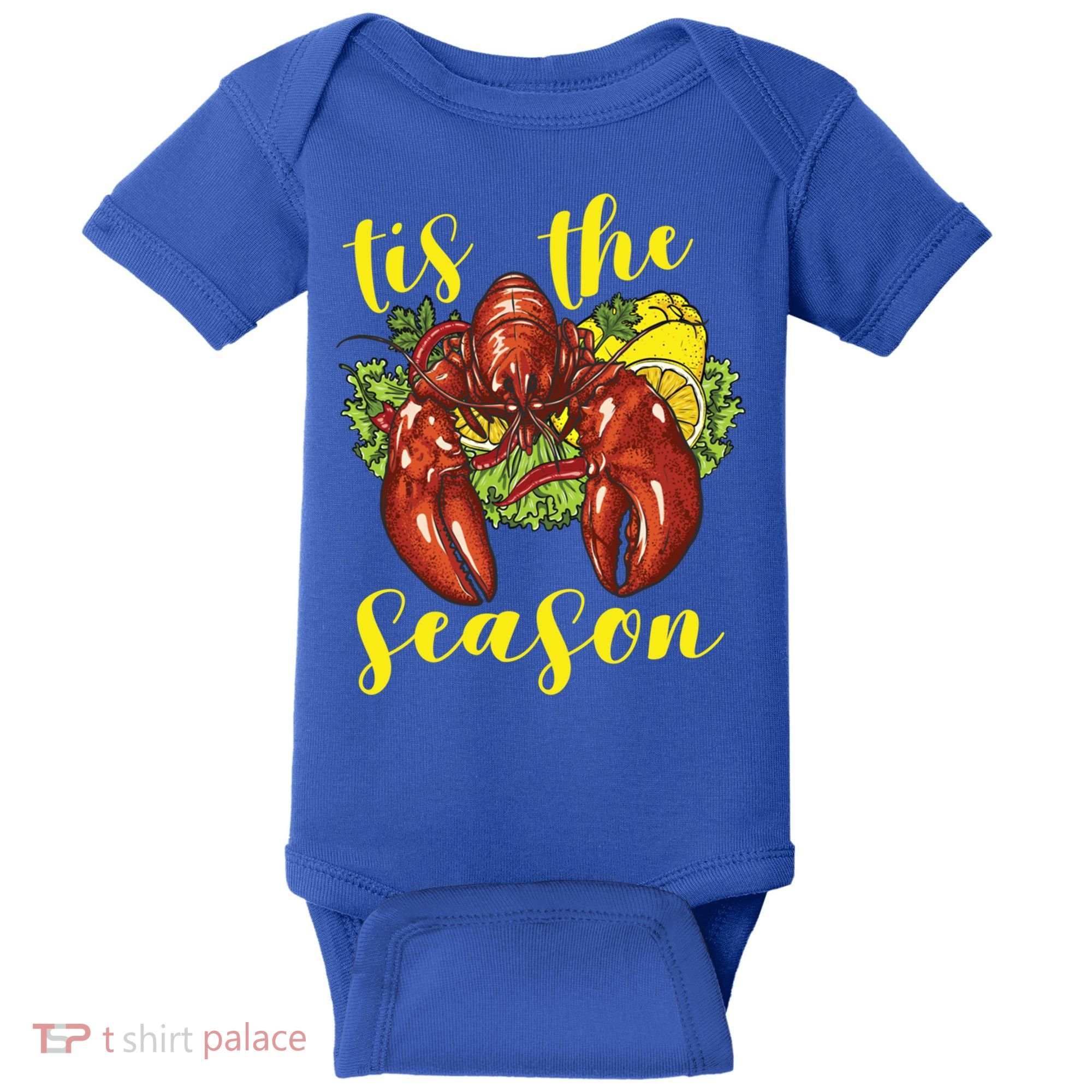 Crawfish Season Boil Crayfish Cooking Lobster Funny Gift Baby Bodysuit