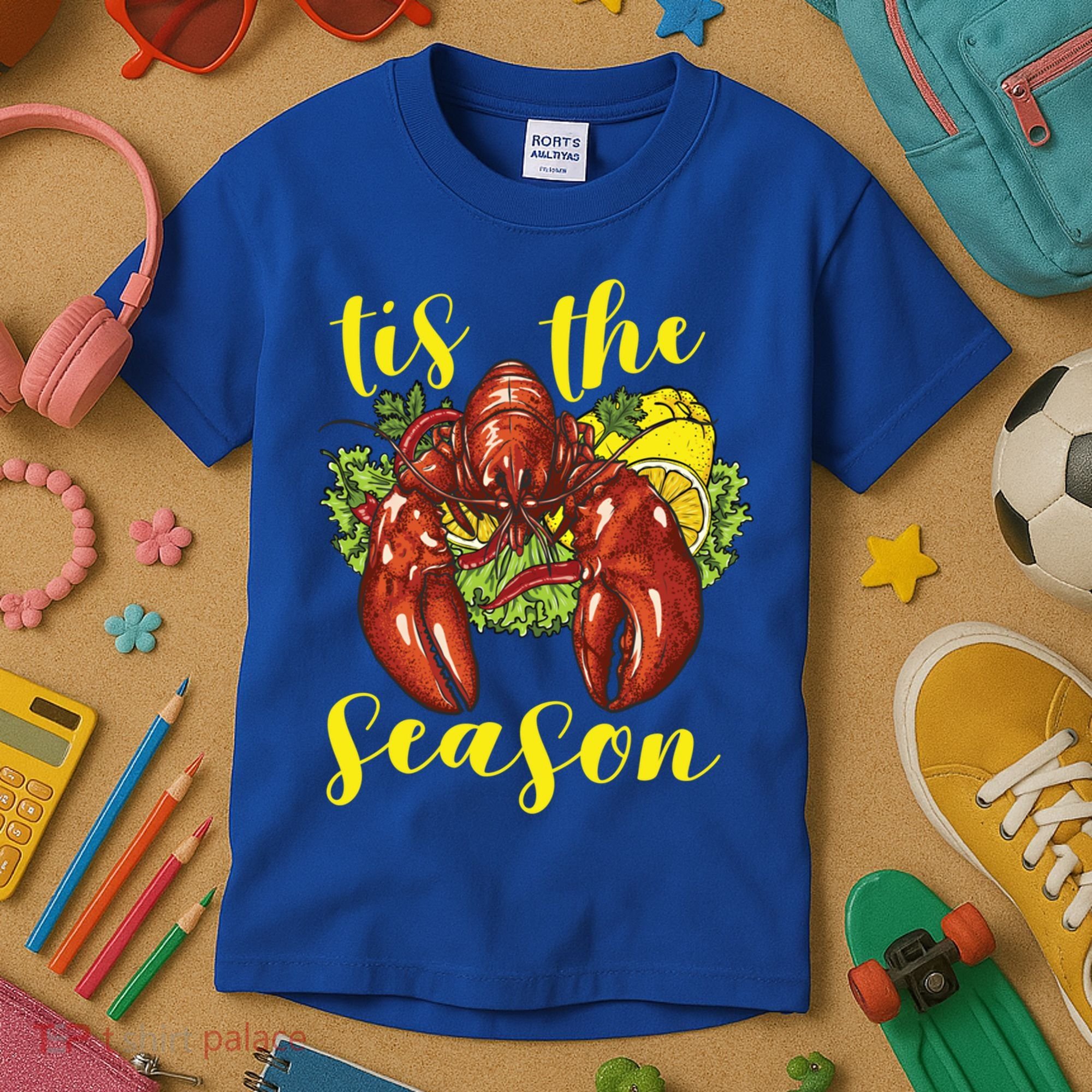 Crawfish Season Boil Crayfish Cooking Lobster Funny Gift Kids T-Shirt