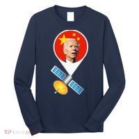 Chinese Satellite Balloon Joe Biden Long Sleeve Shirt thumb 0