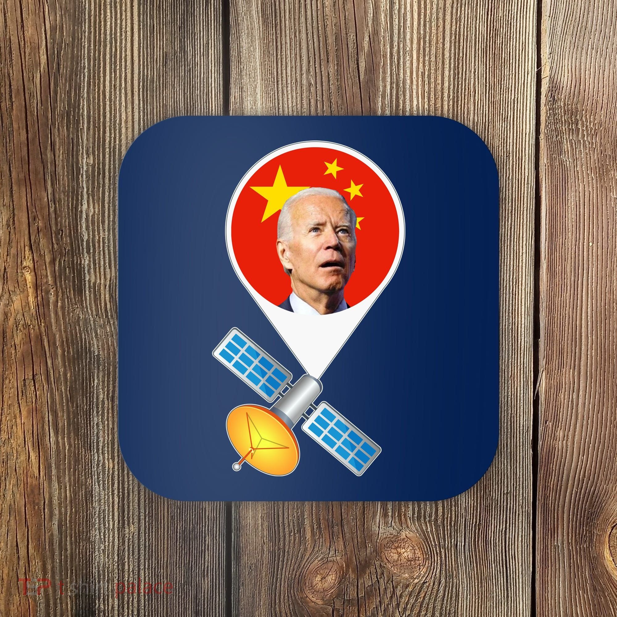 Chinese Satellite Balloon Joe Biden Coaster