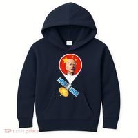 Chinese Satellite Balloon Joe Biden Kids Hoodie thumb 0