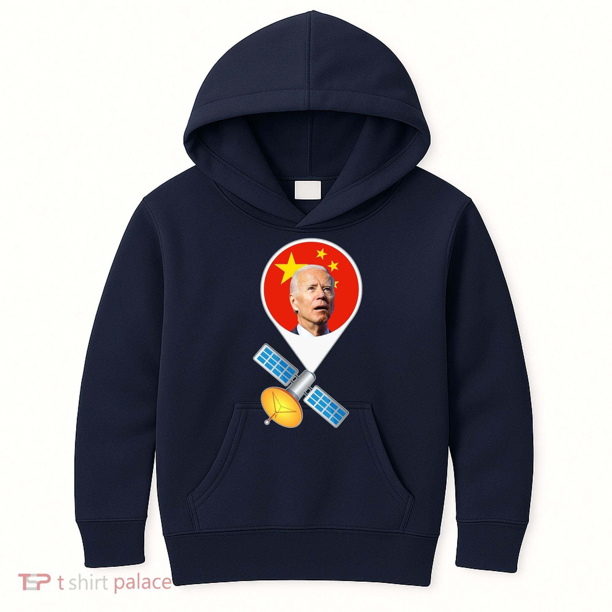 Chinese Satellite Balloon Joe Biden Kids Hoodie
