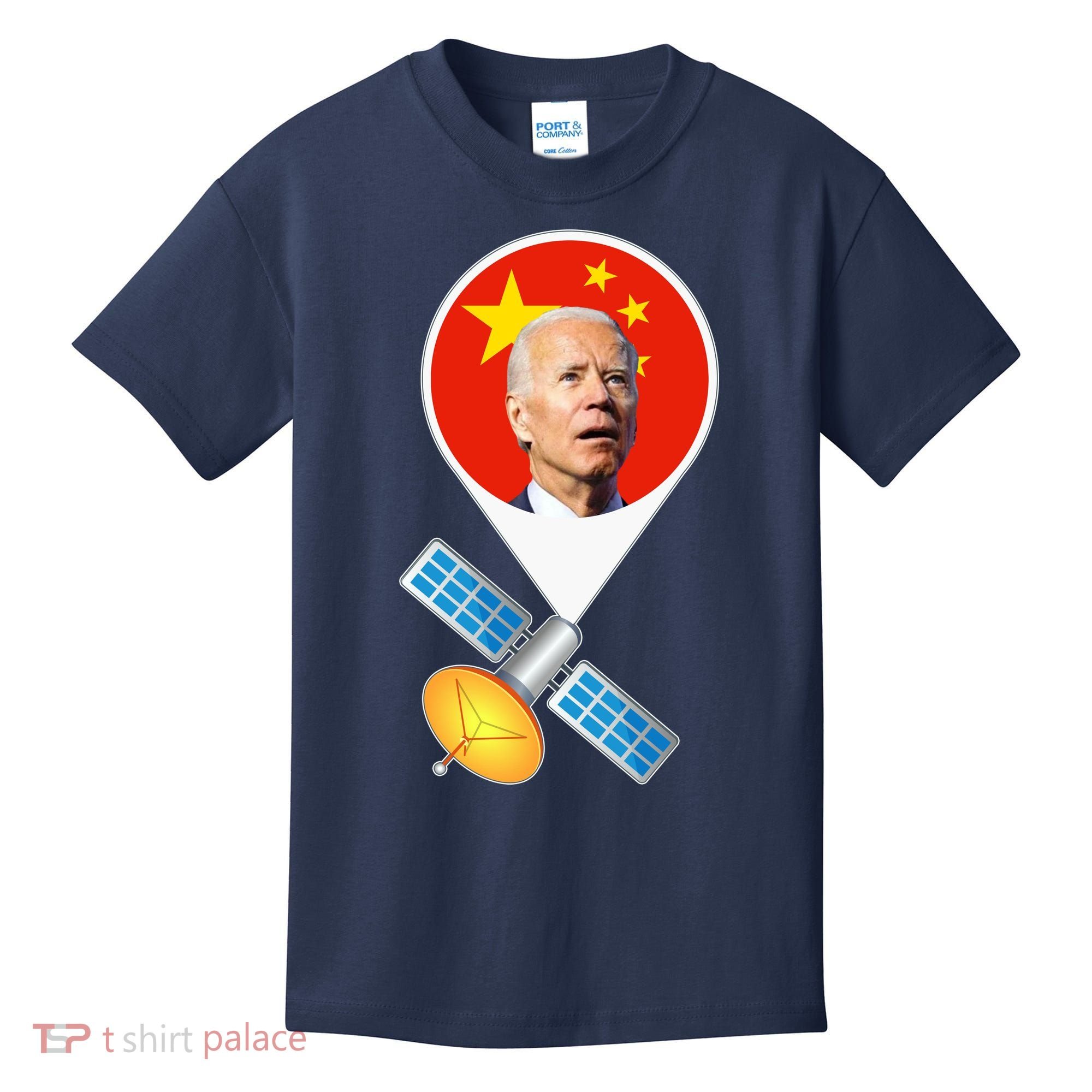 Chinese Satellite Balloon Joe Biden Kids T-Shirt