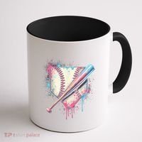 Cool Sport Baseball Plate Drip Home With Sprinkles Drip Coffee Mug thumb 1
