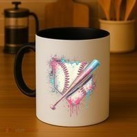 Cool Sport Baseball Plate Drip Home With Sprinkles Drip Coffee Mug thumb 4