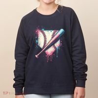 Cool Sport Baseball Plate Drip Home With Sprinkles Drip Women's Sweatshirt thumb 0