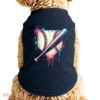 Cool Sport Baseball Plate Drip Home With Sprinkles Drip Doggie Tank thumb 0