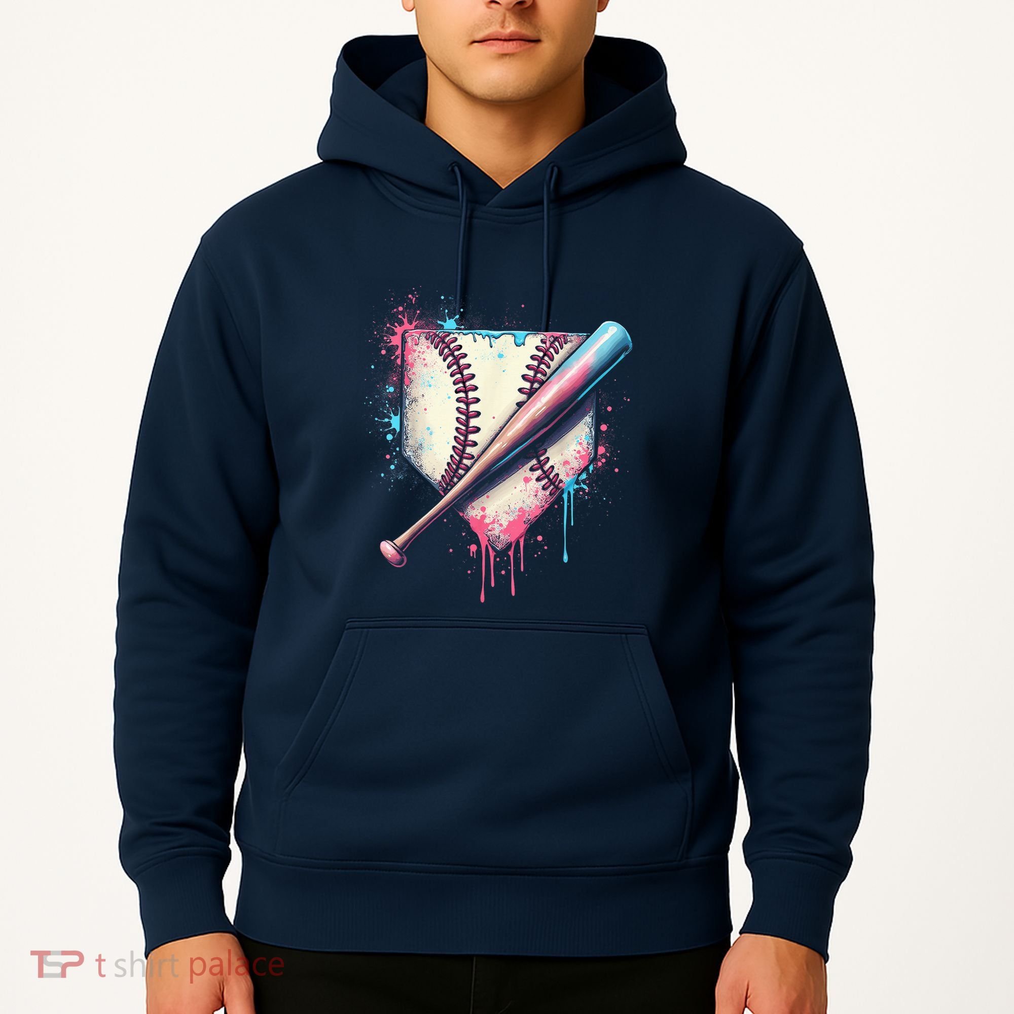 Cool Sport Baseball Plate Drip Home With Sprinkles Drip Hoodie