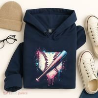 Cool Sport Baseball Plate Drip Home With Sprinkles Drip Hoodie thumb 4
