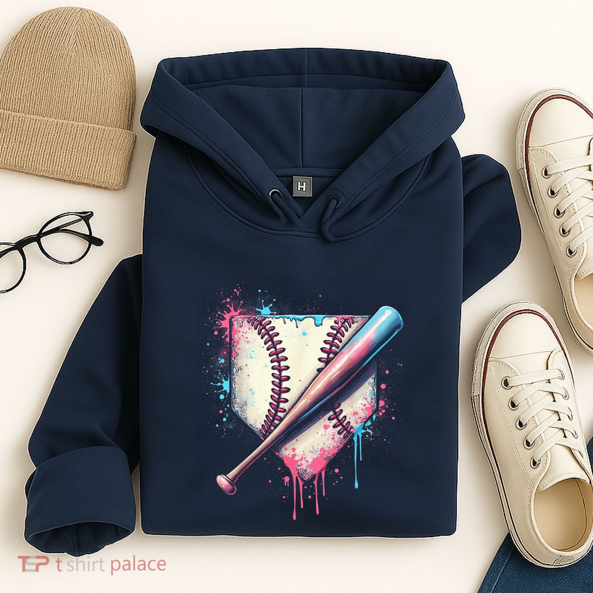 Cool Sport Baseball Plate Drip Home With Sprinkles Drip Hoodie