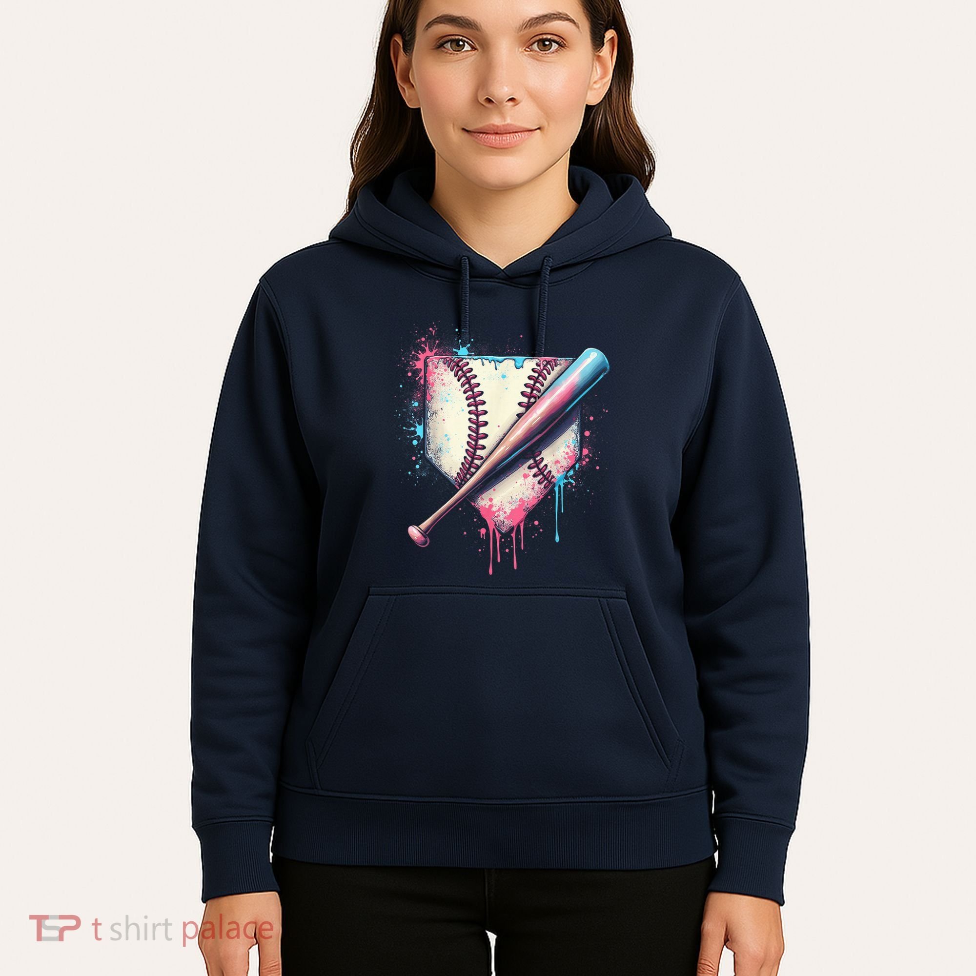 Cool Sport Baseball Plate Drip Home With Sprinkles Drip Hoodie
