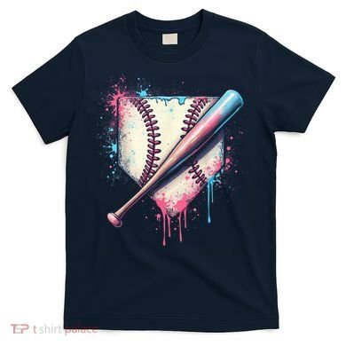 Cool Sport Baseball Plate Drip Home With Sprinkles Drip T-Shirt
