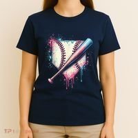 Cool Sport Baseball Plate Drip Home With Sprinkles Drip T-Shirt thumb 4