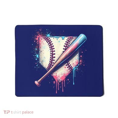 Cool Sport Baseball Plate Drip Home With Sprinkles Drip Mousepad