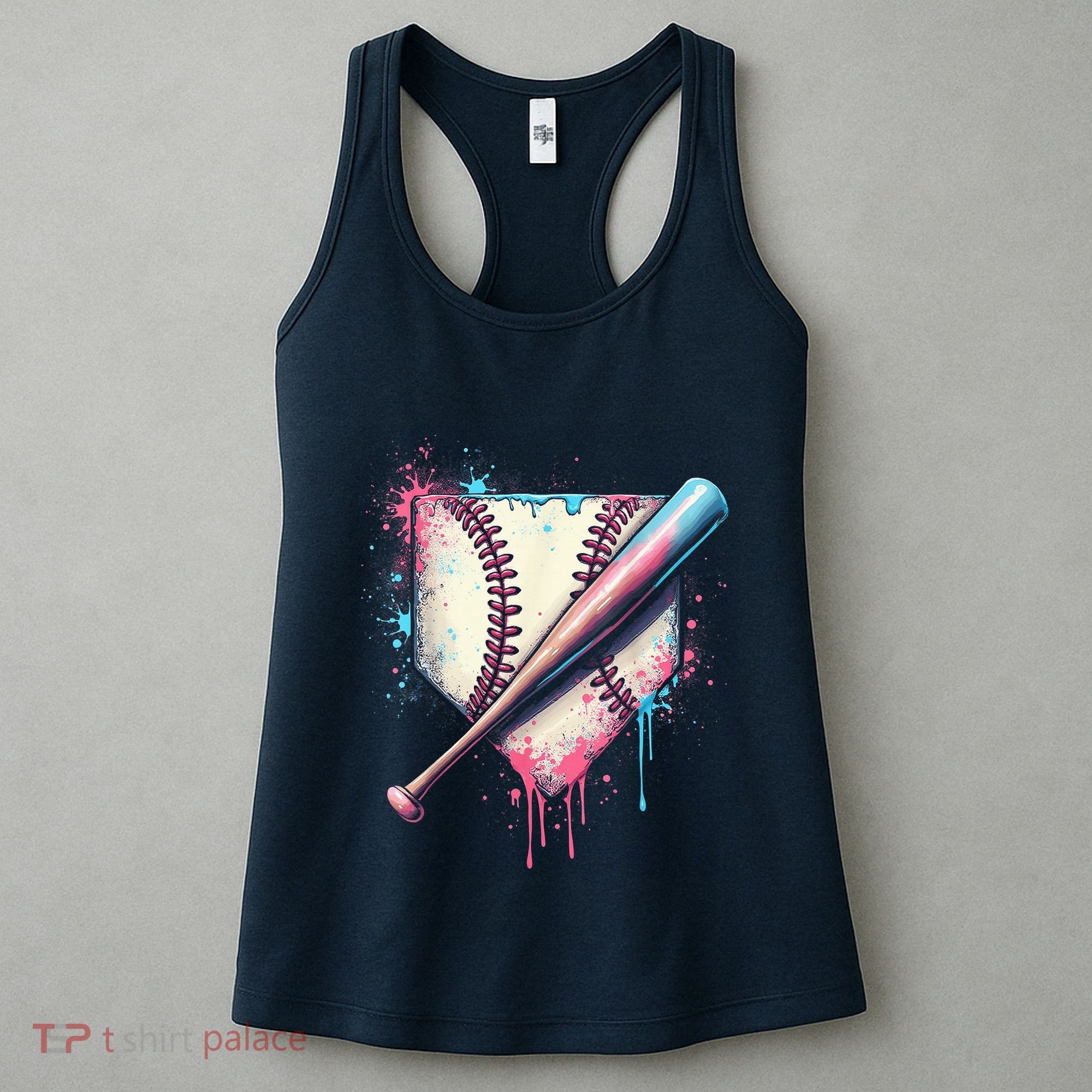Cool Sport Baseball Plate Drip Home With Sprinkles Drip Women's Tank Top