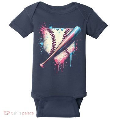 Cool Sport Baseball Plate Drip Home With Sprinkles Drip Baby Bodysuit