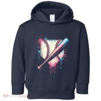 Cool Sport Baseball Plate Drip Home With Sprinkles Drip Toddler Hoodie thumb 0