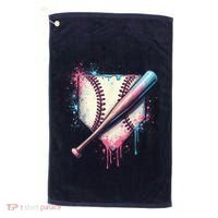 Cool Sport Baseball Plate Drip Home With Sprinkles Drip Golf Towel thumb 0
