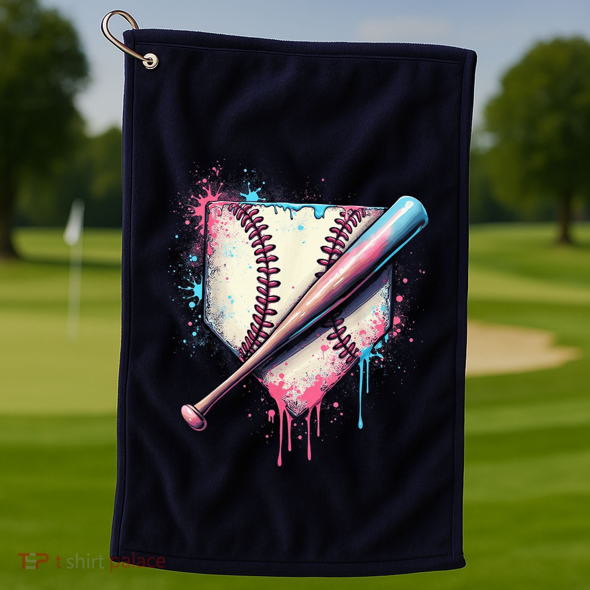 Cool Sport Baseball Plate Drip Home With Sprinkles Drip Golf Towel
