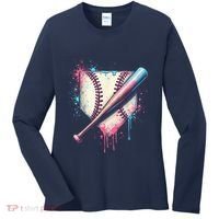 Cool Sport Baseball Plate Drip Home With Sprinkles Drip Women's Long Sleeve Shirt thumb 0