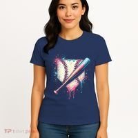 Cool Sport Baseball Plate Drip Home With Sprinkles Drip Women's T-Shirt thumb 4