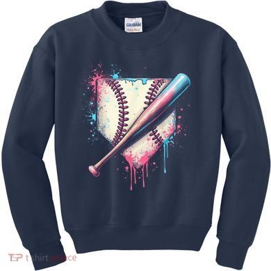 Cool Sport Baseball Plate Drip Home With Sprinkles Drip Kids Sweatshirt