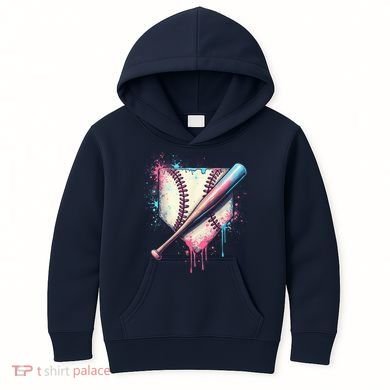 Cool Sport Baseball Plate Drip Home With Sprinkles Drip Kids Hoodie