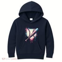 Cool Sport Baseball Plate Drip Home With Sprinkles Drip Kids Hoodie thumb 0