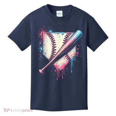 Cool Sport Baseball Plate Drip Home With Sprinkles Drip Kids T-Shirt