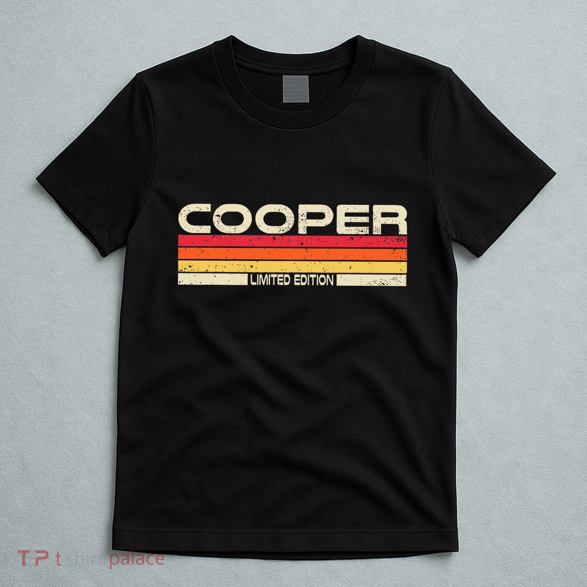 Cooper Surname Birthday Family Reunion 80s 90s Sunset T-Shirt