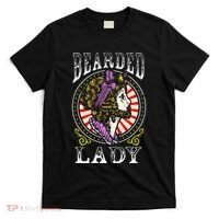 Circus Staff Bearded Lady Costume Vintage Carnival T-Shirt thumb 0