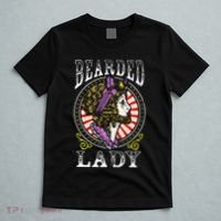 Circus Staff Bearded Lady Costume Vintage Carnival T-Shirt thumb 5