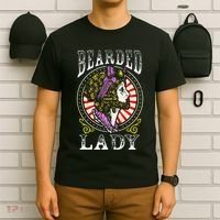 Circus Staff Bearded Lady Costume Vintage Carnival T-Shirt thumb 6