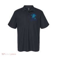 Curacao Sea Blue Tribal Turtle Polo thumb 0