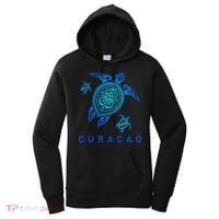Curacao Sea Blue Tribal Turtle Women's Hoodie thumb 0