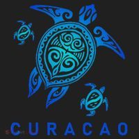 Curacao Sea Blue Tribal Turtle Hat thumb 2