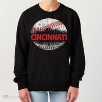 Cincinnati Souvenir Baseball City Downtown I Love Cincinnati Women's Sweatshirt thumb 0