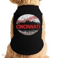 Cincinnati Souvenir Baseball City Downtown I Love Cincinnati Doggie Tank thumb 0