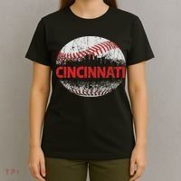 Cincinnati Souvenir Baseball City Downtown I Love Cincinnati T-Shirt thumb 4