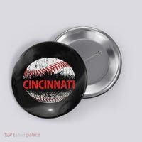 Cincinnati Souvenir Baseball City Downtown I Love Cincinnati Button thumb 0