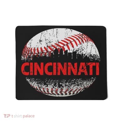 Cincinnati Souvenir Baseball City Downtown I Love Cincinnati Mousepad