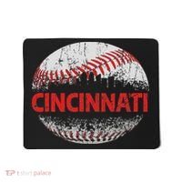 Cincinnati Souvenir Baseball City Downtown I Love Cincinnati Mousepad thumb 0