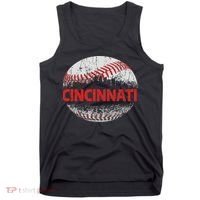 Cincinnati Souvenir Baseball City Downtown I Love Cincinnati Tank Top thumb 0