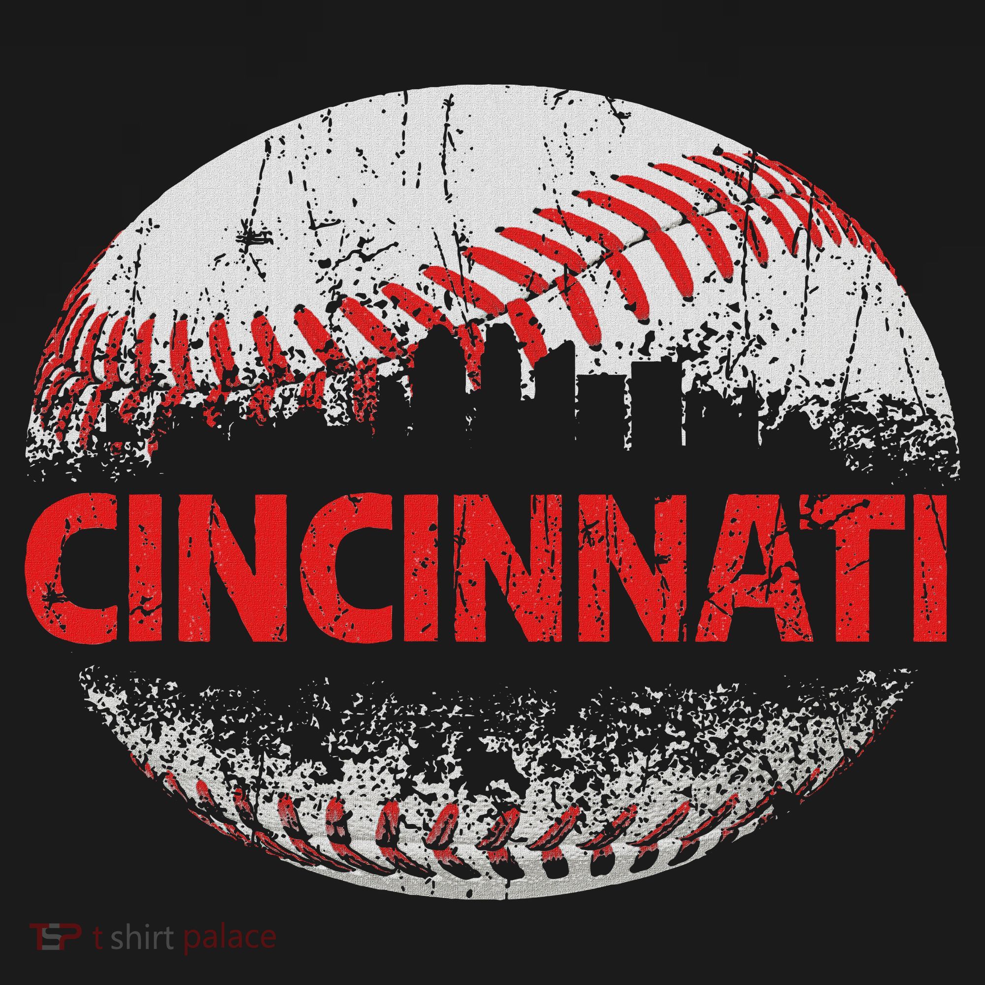 Cincinnati Souvenir Baseball City Downtown I Love Cincinnati Visor