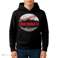 Cincinnati Souvenir Baseball City Downtown I Love Cincinnati Kids Hoodie thumb 4